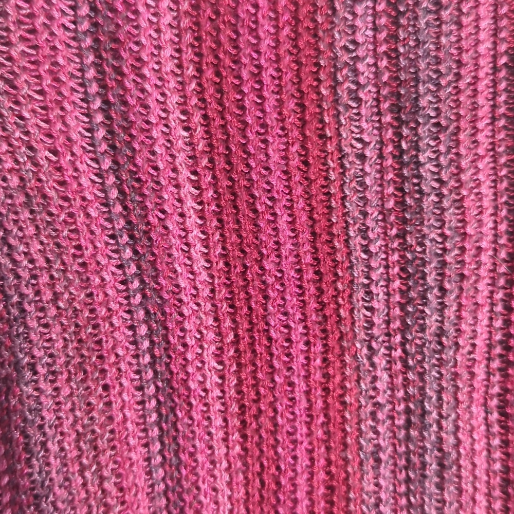 Womens Knit Sweater Silk Cashmere Vintage Y2K Pink Striped Forest Fairy Grunge S - Picture 6 of 11